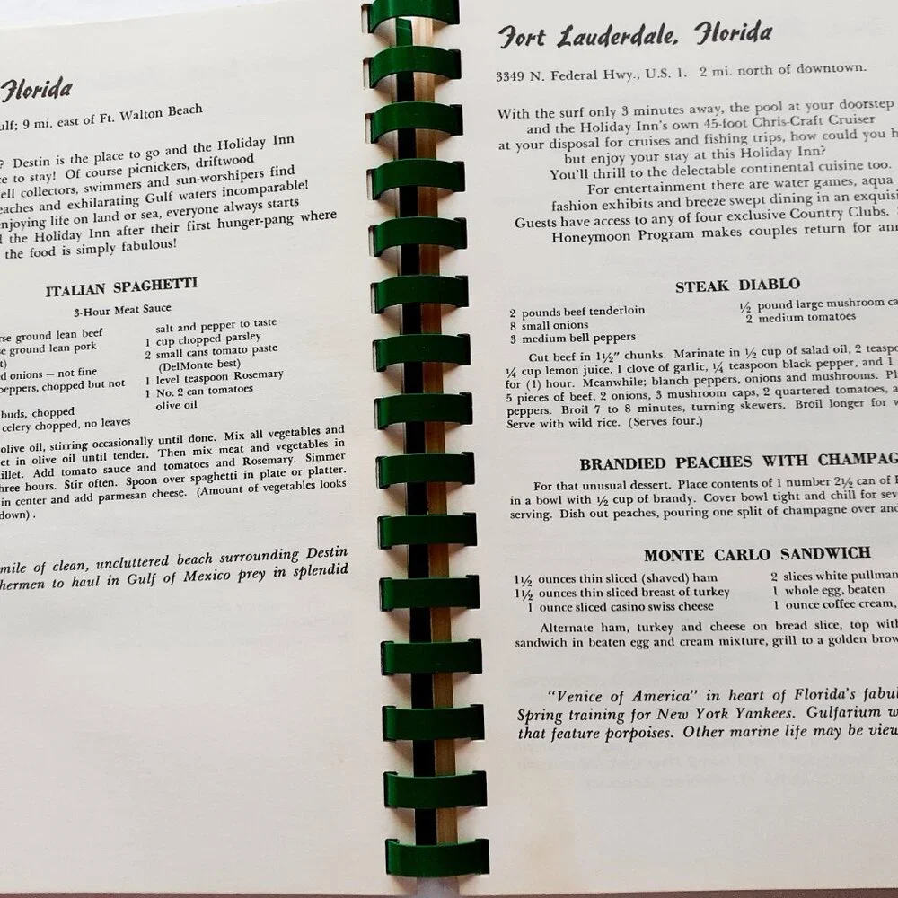 Vintage 60s Cookbook Cooking The Holiday Inn Way